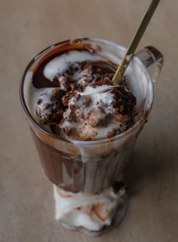 French hot chocolate baked oats