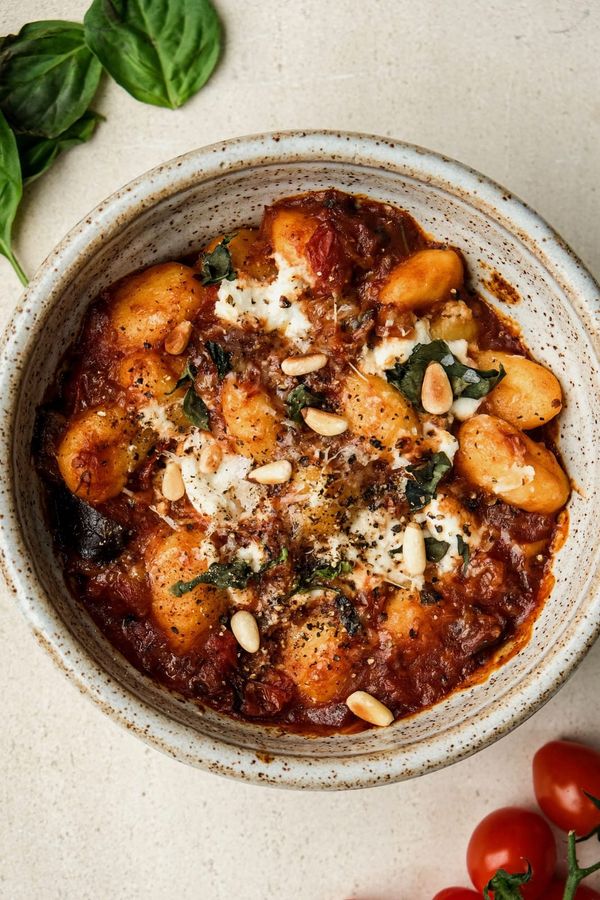 Baked Gnocchi with tomato sauce