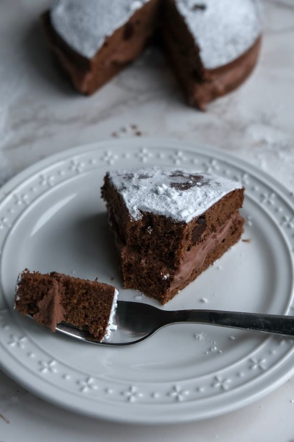 High protein chocolate cake