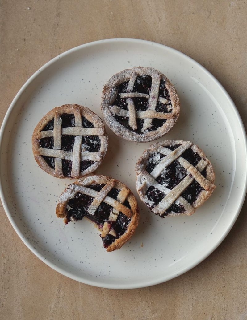 Mini blueberry pies