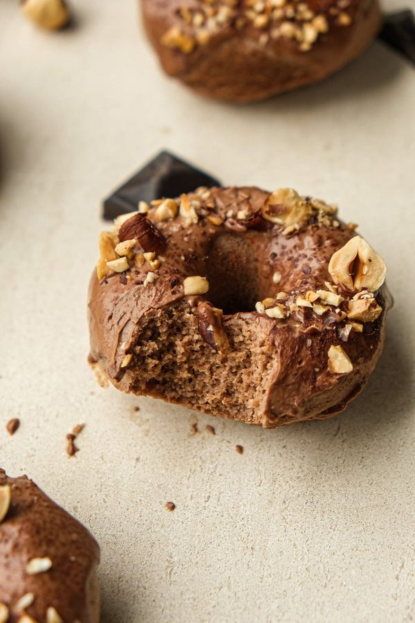Chocolate-Hazelnut breakfast donuts