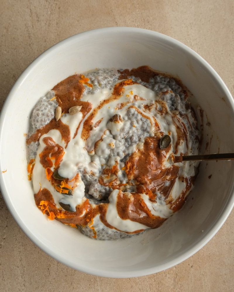 Pumpkin spice chia pudding