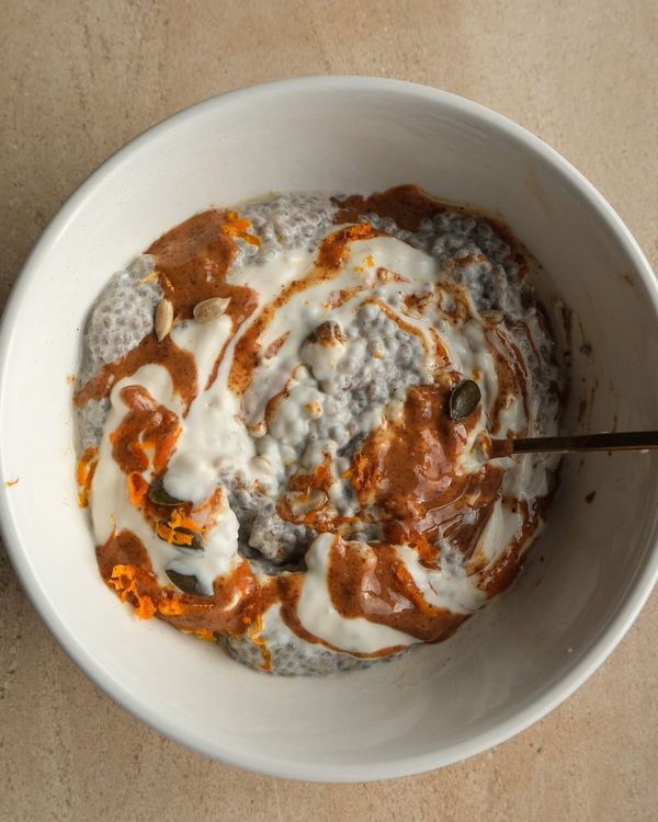 Pumpkin spice chia pudding