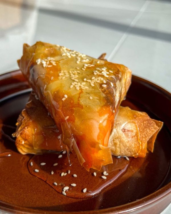 Myles’ filo feta parcels