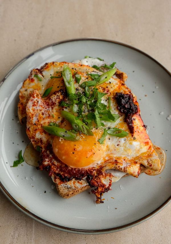 ‘Nduja & honey fried eggs