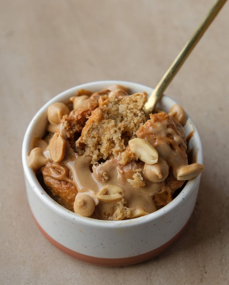Peanut butter baked oats
