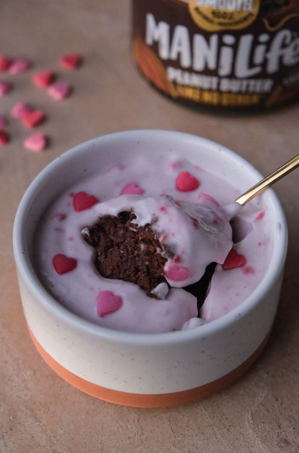 Healthy chocolate brownie pots