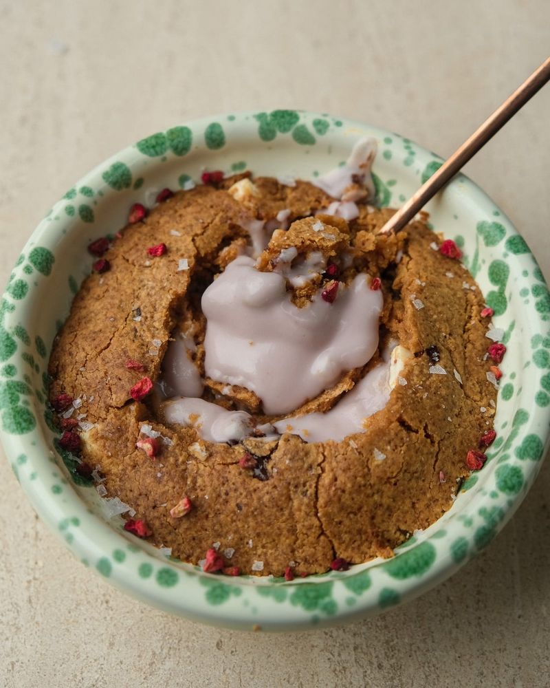 Molten PB and J cookie