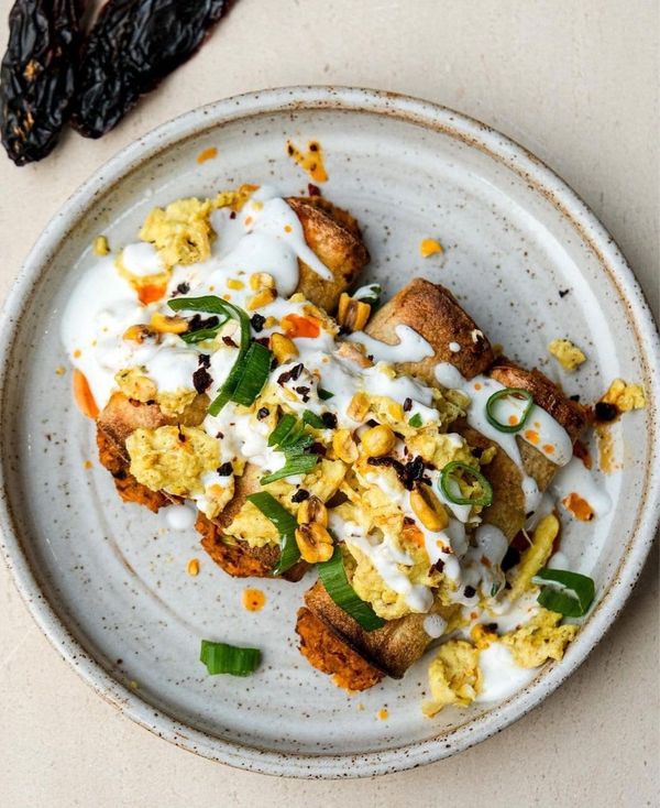 Sweet potato breakfast taquitos