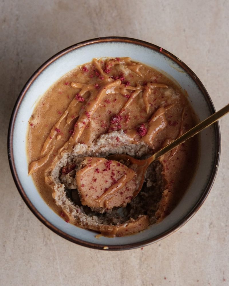 Peanut butter overnight weetabix