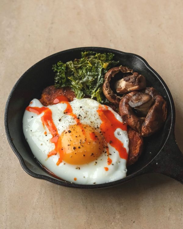 Sweet potato hash brown skillet
