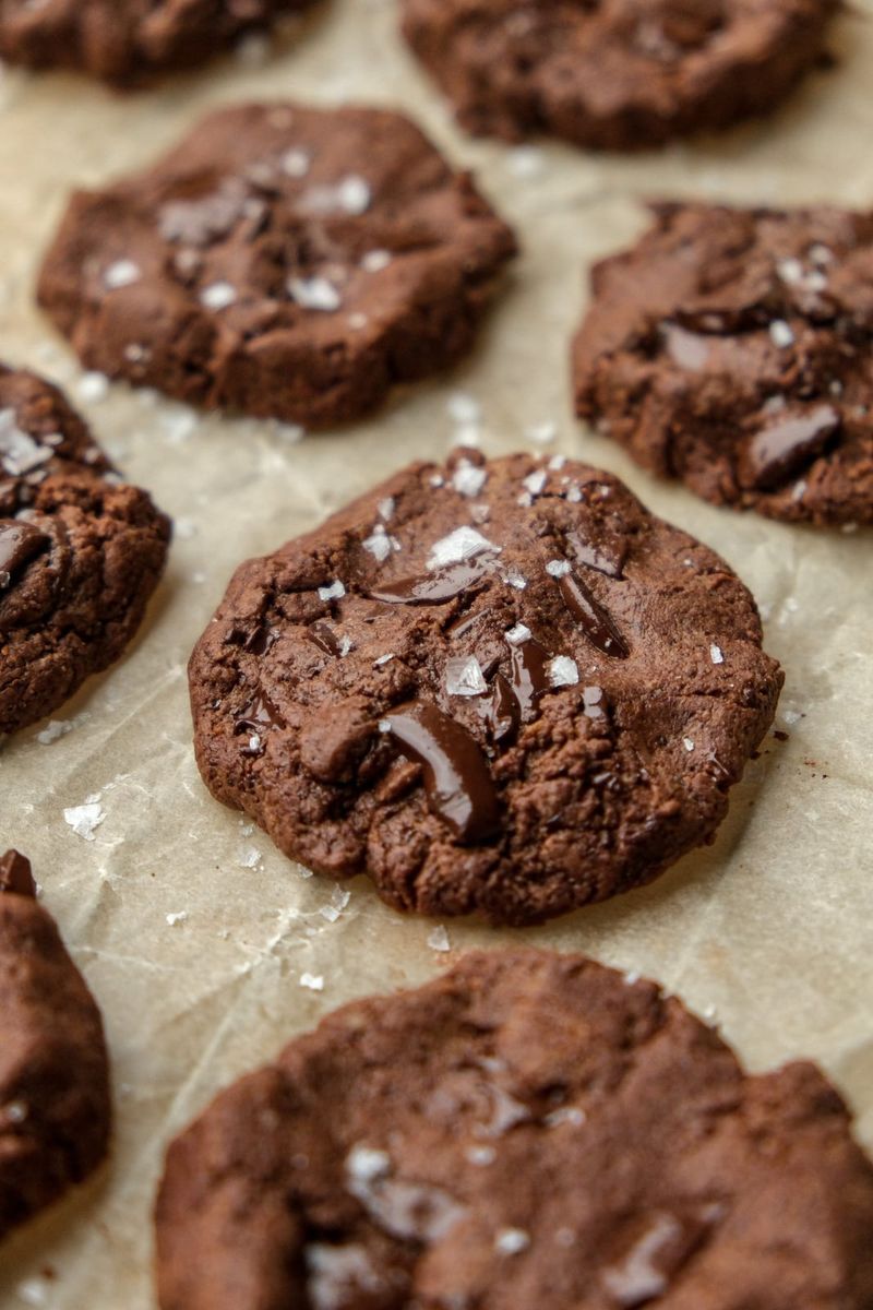 Triple chocolate cookies/ biscuits