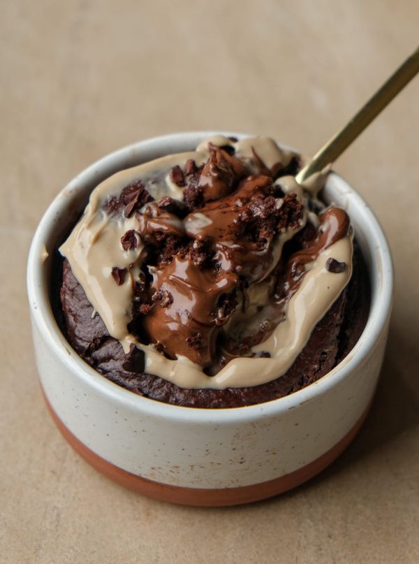 Molten Nutella baked oats