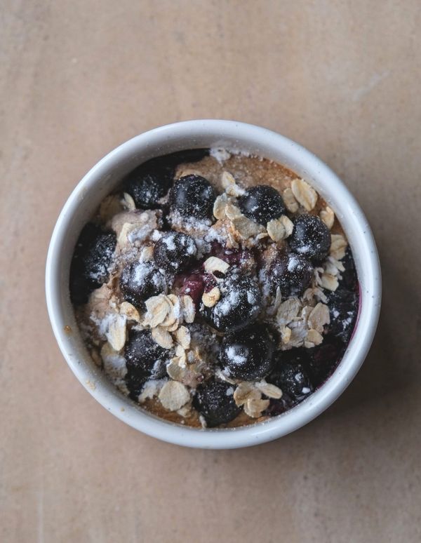 Blueberry muffin baked oats