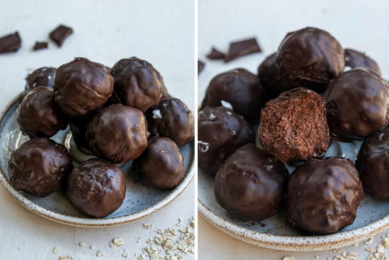 Brownie energy balls, another view