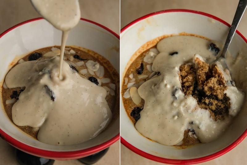 Mince pie baked oats, another view