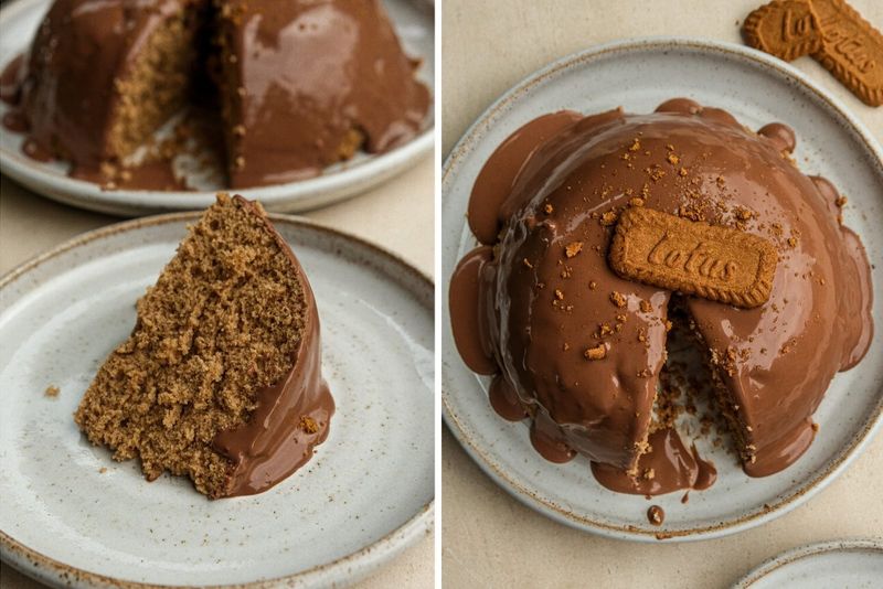 Biscoff breakfast cake, another view