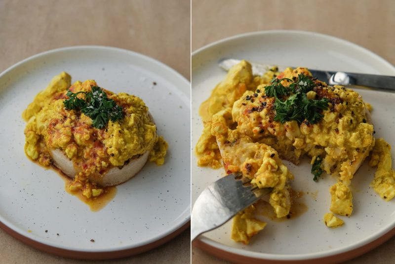 Tofu scramble, another view