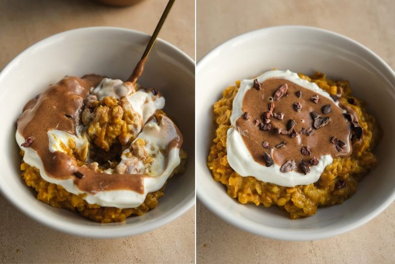 Pumpkin spiced oats, another view