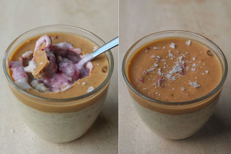 PB and J smash oats, another view