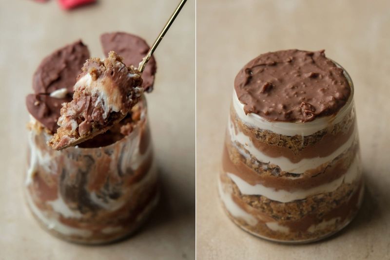 Daim Cake, in a pot, another view