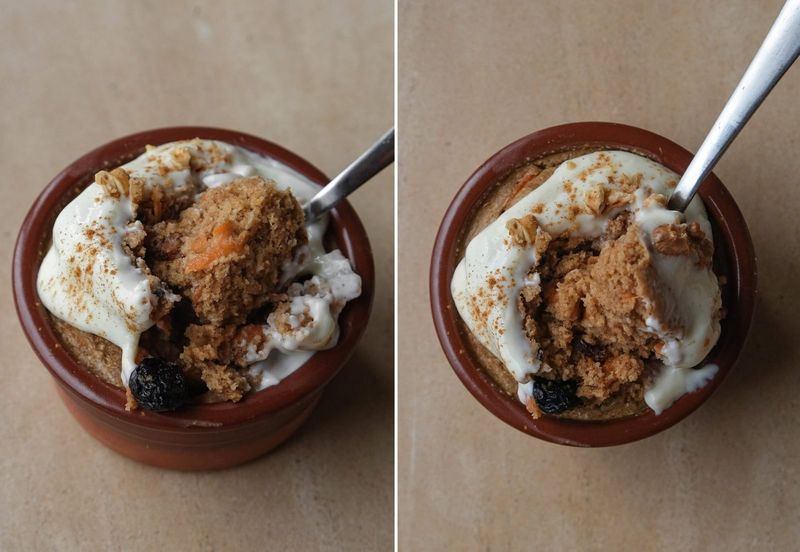 Carrot cake baked oats, another view