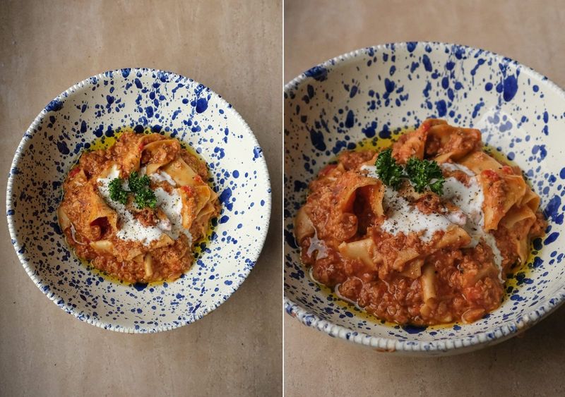 Lasagne soup, another view