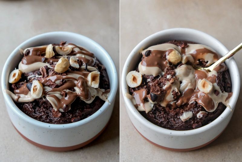 Kinder bueno baked oats, another view
