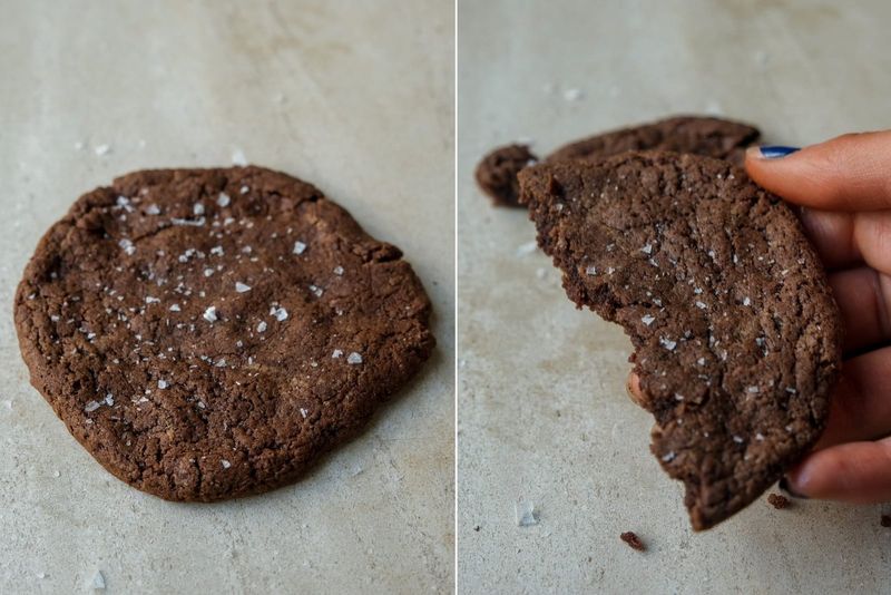 Single serve chocolate cookie, another view