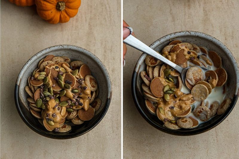 Pumpkin spice pancake cereals, another view