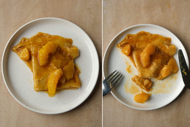 Crêpes Suzette, another view