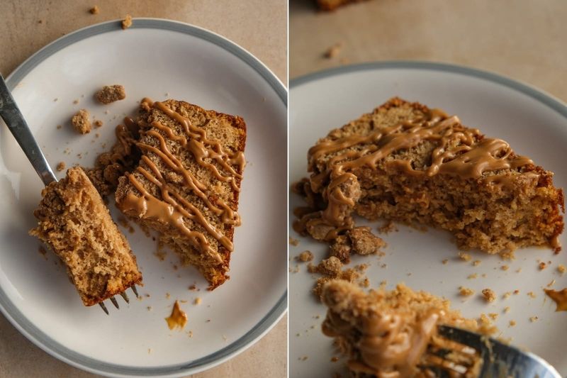 Apple crumble loaf, another view