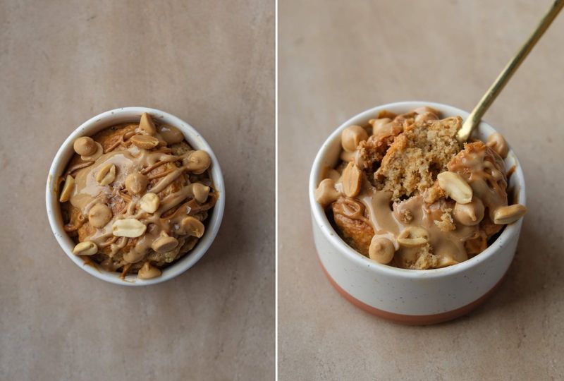 Peanut butter baked oats, another view