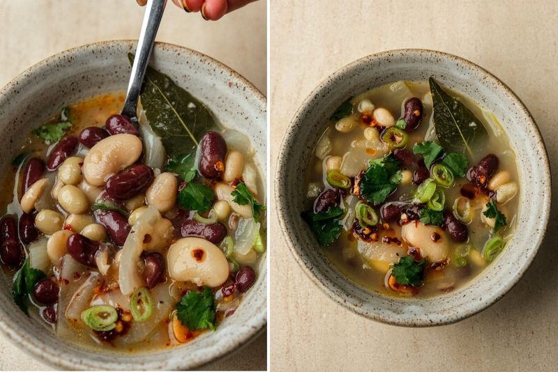 10 minute bean soup, another view