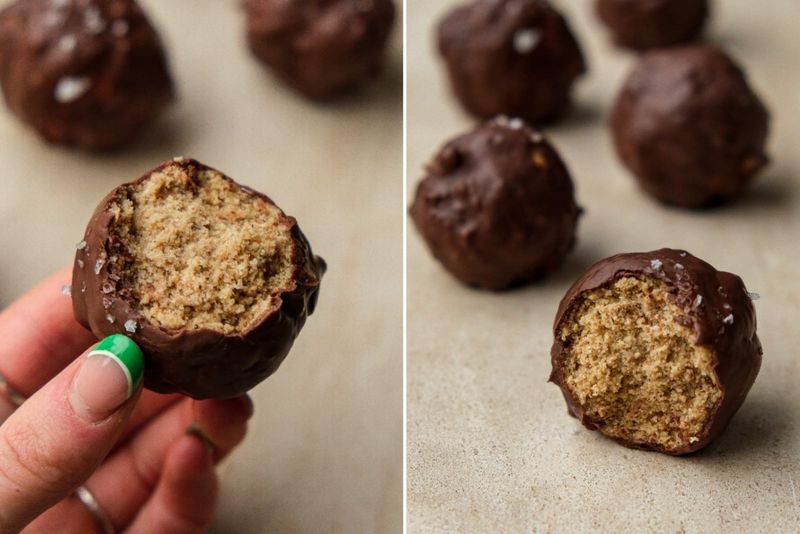 Gingerbread cake pops, another view