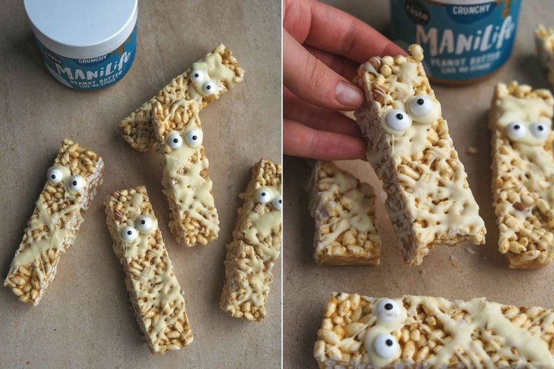 Mummy Rice Krispie bars, another view