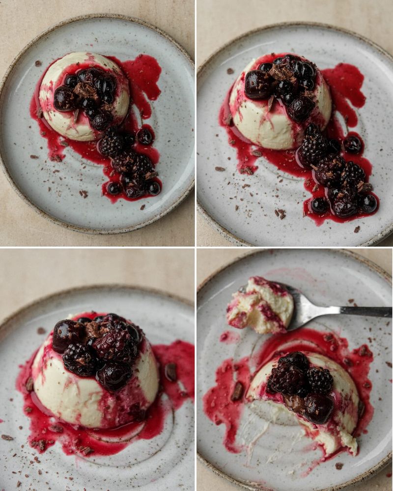 Breakfast Panna cotta, another view