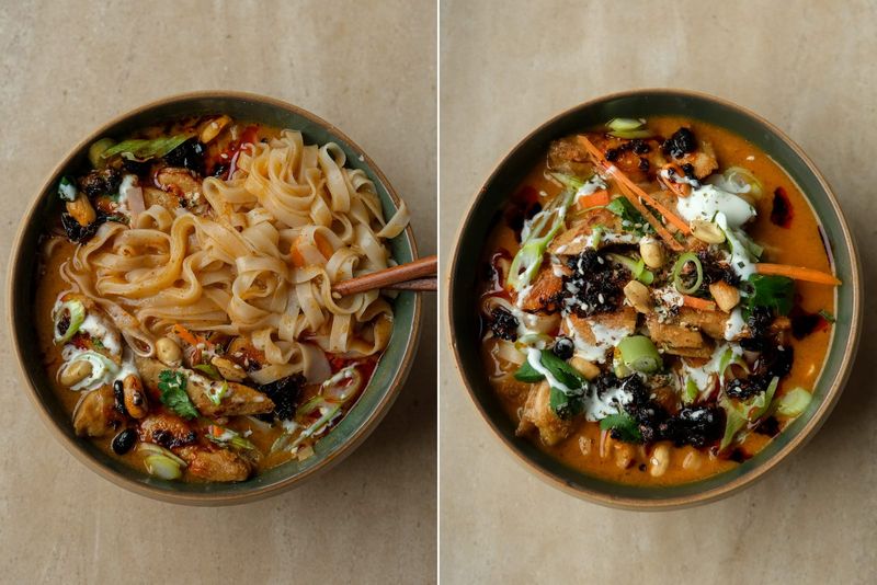Red Thai Curry noodles, another view