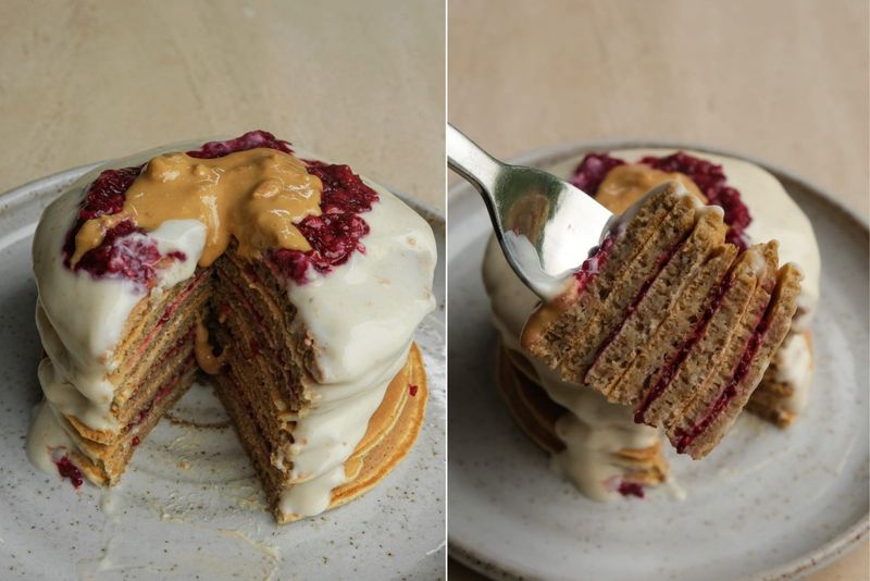PB and J pancakes, another view