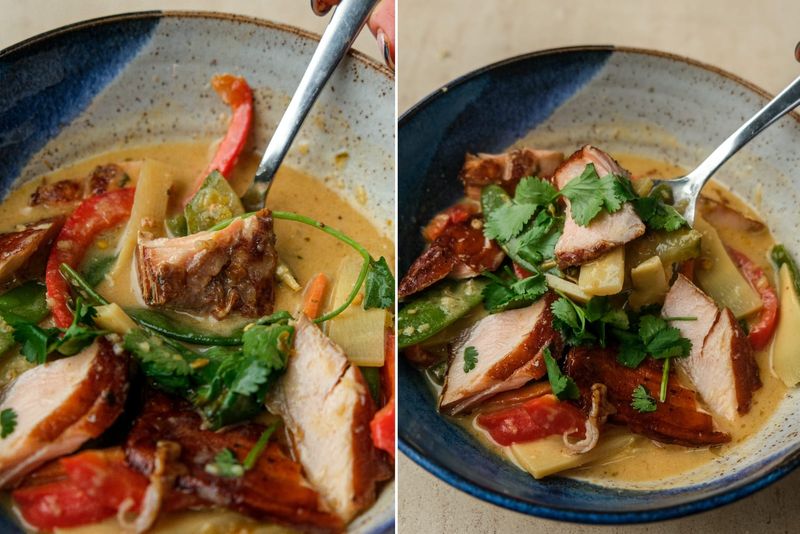 Quick red Thai curry, another view