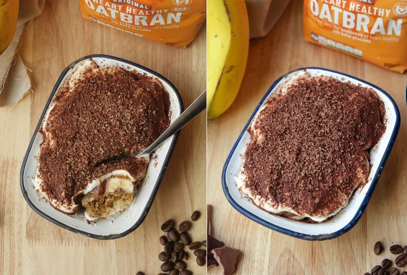 Breakfast banoffee tiramisu, another view