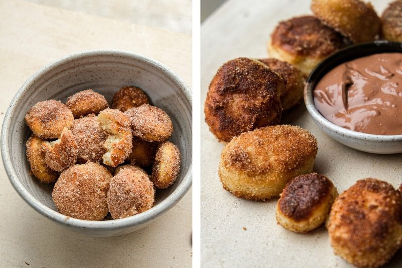 Churro donut holes, another view
