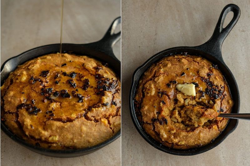 Maple butter cornbread, another view